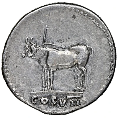 Denarius - Vespasian COS VIII back
