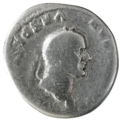 Denarius - Vespasian COS VII front