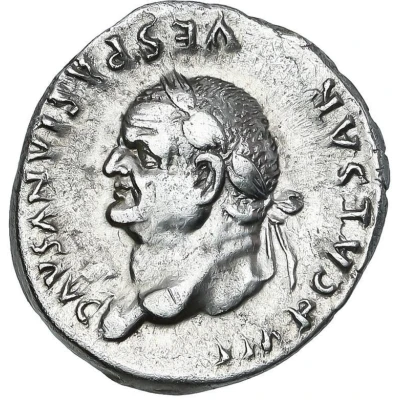 Denarius - Vespasian COS VII front