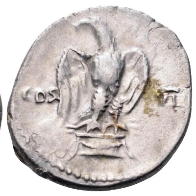 Denarius - Vespasian COS VII back