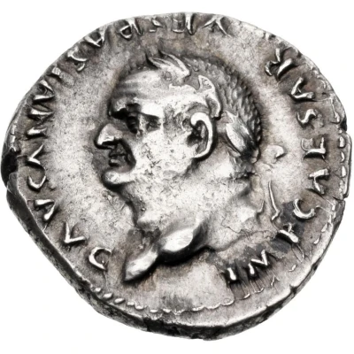 Denarius - Vespasian COS VI front