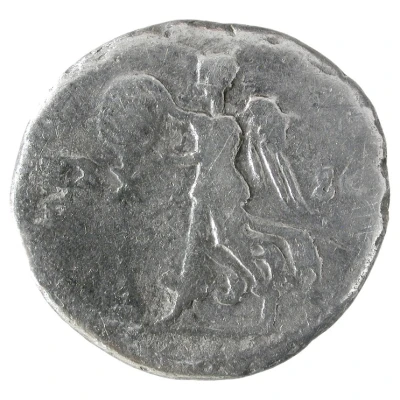 Denarius - Vespasian EX S C; Victory and Judaea back