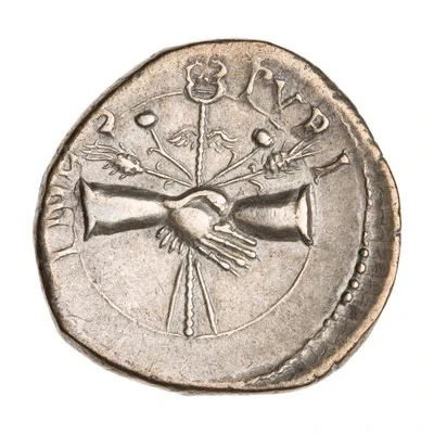 Denarius - Vespasian FIDES PVBL back