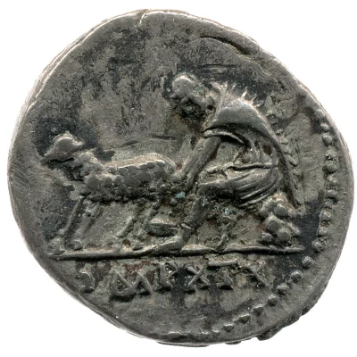 Denarius - Vespasian IMP XIX back