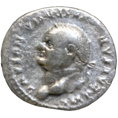 Denarius - Vespasian IOVIS CVSTOS; Jupiter front