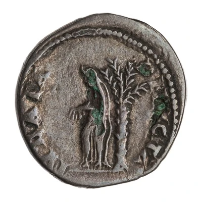 Denarius - Vespasian IVDAEA DEVICTA; Judaea back