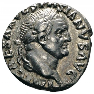 Denarius - Vespasian IVDAEA; Judaea front