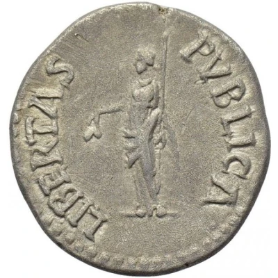 Denarius - Vespasian LIBERTAS PVBLICA; Libertas back