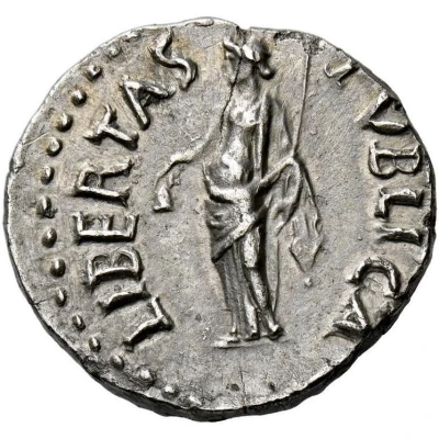 Denarius - Vespasian LIBERTAS PVBLICA; Libertas back