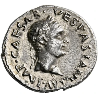 Denarius - Vespasian MARS VLTOR; Mars front