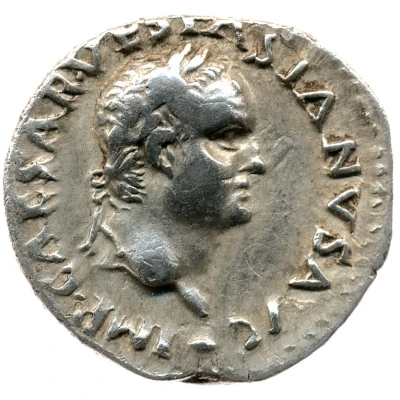 Denarius - Vespasian MARS VLTOR; Mars front