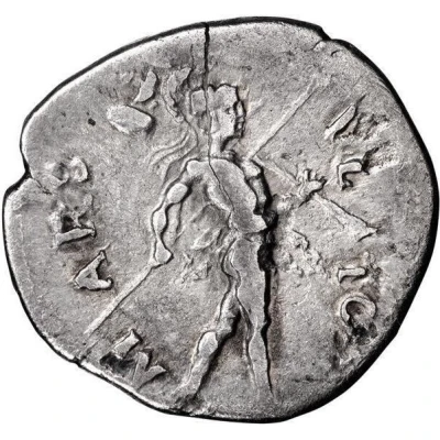 Denarius - Vespasian MARS VLTOR; Mars back