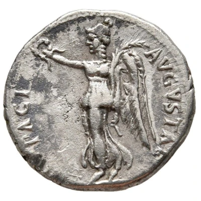 Denarius - Vespasian PACI AVGVSTAE; Victory back