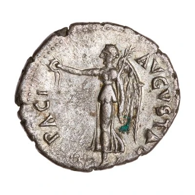 Denarius - Vespasian PACI AVGVSTAE; Victory back