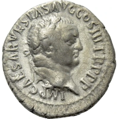 Denarius - Vespasian PACI AVGVSTAE; Victory front