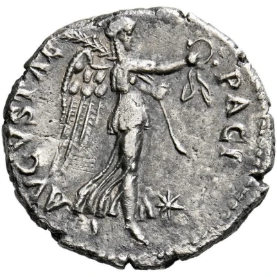 Denarius - Vespasian PACI AVGVSTAE; Victory back