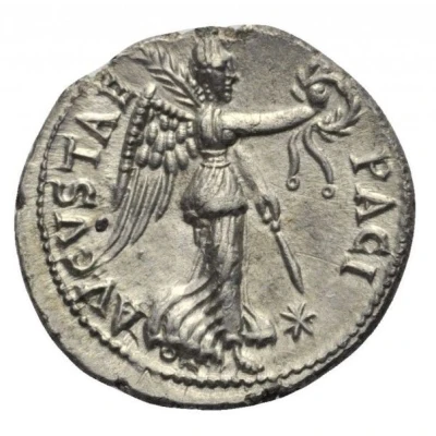 Denarius - Vespasian PACI AVGVSTAE; Victory back