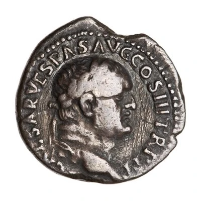Denarius - Vespasian PACI ORB TERR AVG front