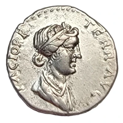Denarius - Vespasian PACI ORB TERR AVG back