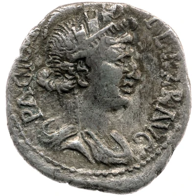 Denarius - Vespasian PACI ORB TERR AVG back