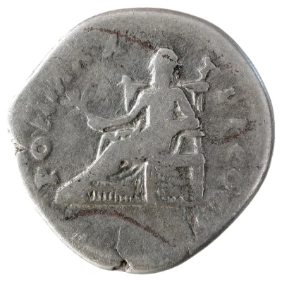Denarius - Vespasian PON MAX TR P COS VI; Pax back