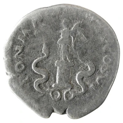 Denarius - Vespasian PON MAX TR P COS VI; Victory back
