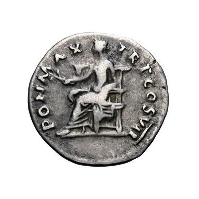Denarius - Vespasian PON MAX TR P COS VII; Pax back