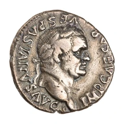 Denarius - Vespasian PON MAX TR P COS VII front
