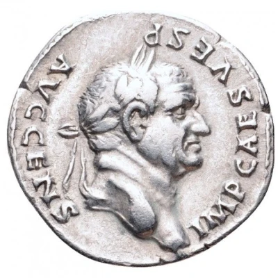 Denarius - Vespasian PONTIF MAXIM; Nemesis front