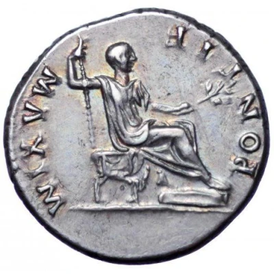 Denarius - Vespasian PONTIF MAXIM back