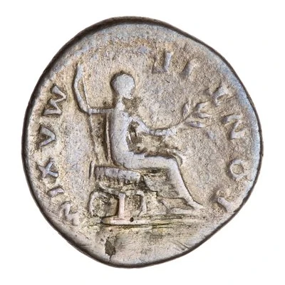 Denarius - Vespasian PONTIF MAXIM back