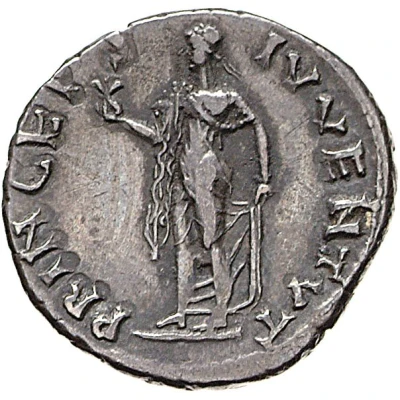 Denarius - Vespasian PRINCEPS IVVENTVT; Spes back