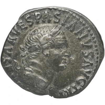 Denarius - Vespasian S P Q R OB C S front