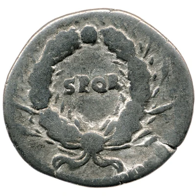 Denarius - Vespasian S P Q R back