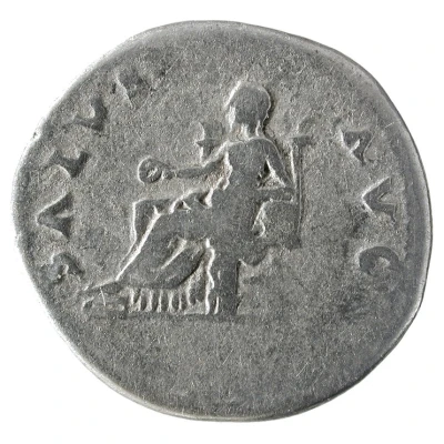 Denarius - Vespasian SALVS AVG; Salus back