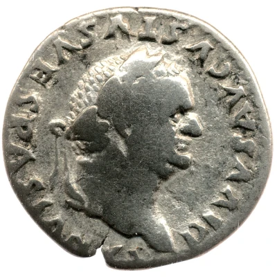 Denarius - Vespasian SALVS AVGVST; Salus front