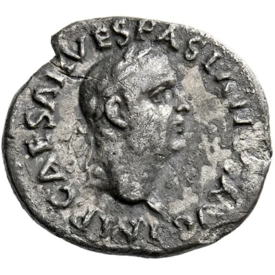 Denarius - Vespasian SECVRITAS P R; Securitas front