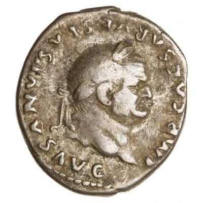 Denarius - Vespasian TR POT X COS VIIII; Ceres front