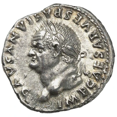 Denarius - Vespasian TR POT X COS VIIII; Ceres front