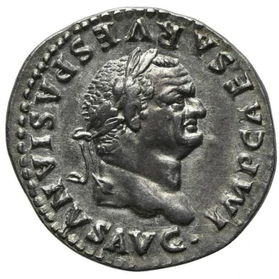 Denarius - Vespasian TR POT X COS VIIII front