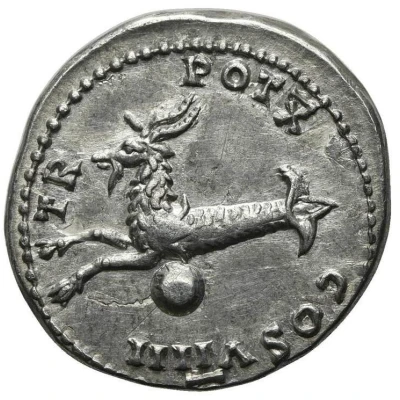 Denarius - Vespasian TR POT X COS VIIII back