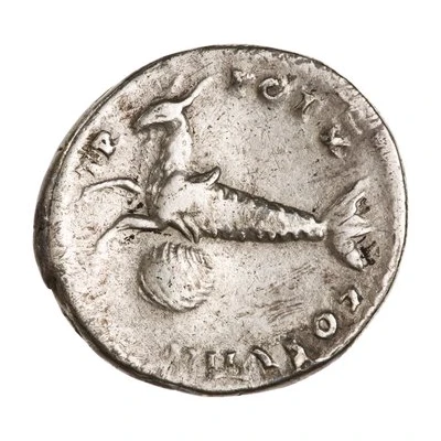 Denarius - Vespasian TR POT X COS VIIII back
