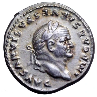 Denarius - Vespasian TR POT X COS VIIII front