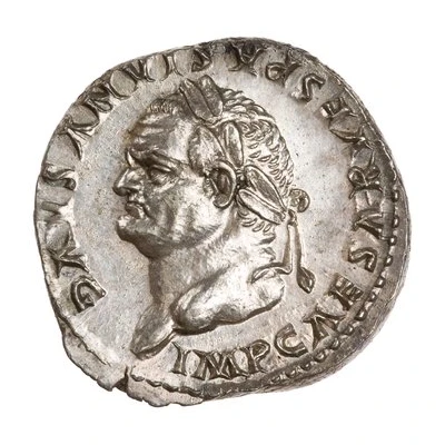 Denarius - Vespasian TR POT X COS VIIII front