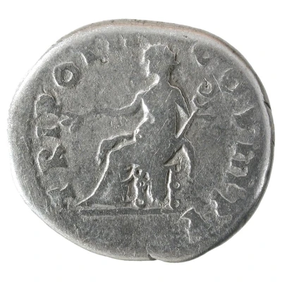 Denarius - Vespasian TRI POT II COS III P P; Pax back