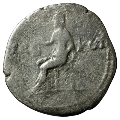 Denarius - Vespasian TRI POT; Vesta back
