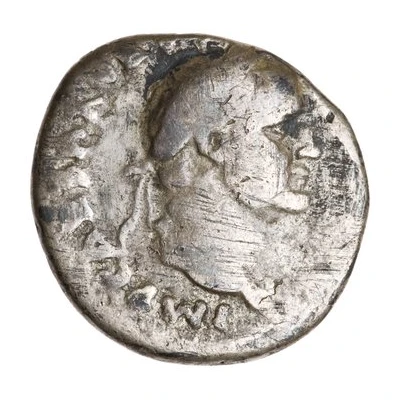 Denarius - Vespasian, Titus, and Domitian CAESAR AVG F COS CAESAR AVG F PR front