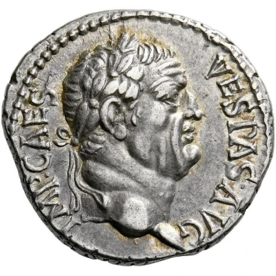 Denarius - Vespasian, Titus, and Domitian LIBERI IMP AVG VESPAS Φ front