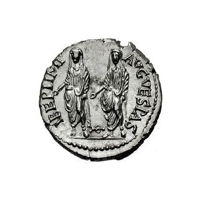 Denarius - Vespasian, Titus, and Domitian LIBERI IMP AVG VESPAS back
