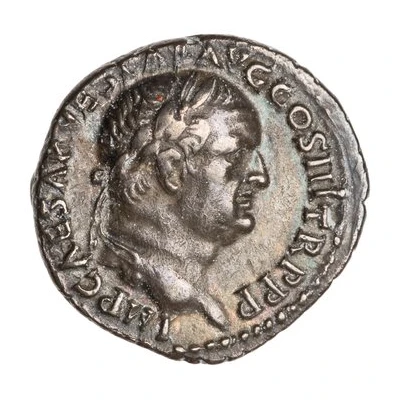 Denarius - Vespasian, Titus, and Domitian LIBERI IMP AVG VESPAS front